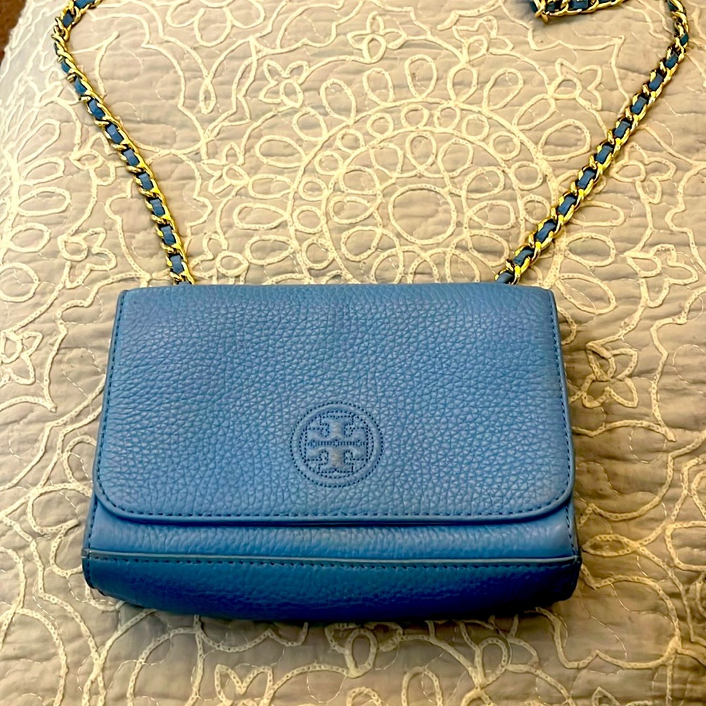 Small Tory Burch blue cross body